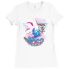 over 9000 80's Ladies Fitted T-Shirt