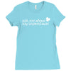st patricks day leprechaun Ladies Fitted T-Shirt