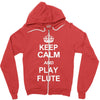 keep calm play flute Zipper Hoodie