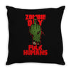 zombie day Throw Pillow