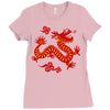 Chinese New Year Symbol Ladies Fitted T-Shirt
