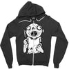 zombie knife Zipper Hoodie