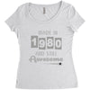 made in 1980 and still awesome Women's Triblend Scoop T-shirt