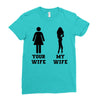 my wife your wife black design Ladies Fitted T-Shirt