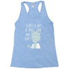 not for smart people Racerback Tank