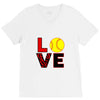 love softball V-Neck Tee