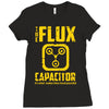 back to the future inspired flux capacitor delorean movie Ladies Fitted T-Shirt