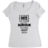 go to a place you have never been Women's Triblend Scoop T-shirt
