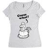 Guess What Women's Triblend Scoop T-shirt
