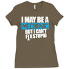i may be a mechanic Ladies Fitted T-Shirt