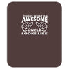 this is what an awesome uncle looks like   mens funny father's day Mousepad