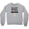 Once a Cancer Patient Now a Cancer Survivor Crewneck Sweatshirt