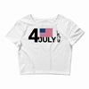 july 4 independence day Crop Top