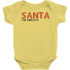 santa i'm a big fun Baby Bodysuit