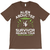 alien abductee survivor tour ufo nerd geek comic funny T-Shirt