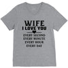I Love you Wife V-Neck Tee