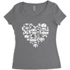 gamer art Women's Triblend Scoop T-shirt