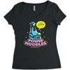 power noodles Women's Triblend Scoop T-shirt