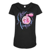 chicken permission1 Maternity Scoop Neck T-shirt