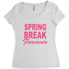 spring break forever Women's Triblend Scoop T-shirt