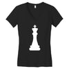 Chess King and Pawn Women's V-Neck T-Shirt