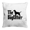 the dogfather labrador retriever Throw Pillow