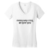 every day i tell       me love you Women's V-Neck T-Shirt