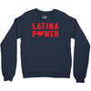latina power with heart Crewneck Sweatshirt