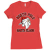 north pole santa claus Ladies Fitted T-Shirt