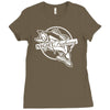 night fishing Ladies Fitted T-Shirt