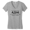 funny t shirt i was abducted by aliens &amp; all i got was this lousy t sh Women's V-Neck T-Shirt