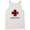 i'm with player 2 video game gamer computer geek nerd funny tee shirt Tank Top