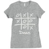 tic tac toe draw Ladies Fitted T-Shirt