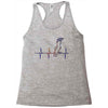 my heart beats for parrots Racerback Tank