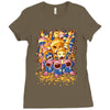pigs Ladies Fitted T-Shirt