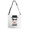 i am the one who laughs Adjustable Strap Totes