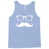 mustache glasses nerd Tank Top