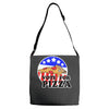 vote for pizza Adjustable Strap Totes