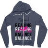 Reading Yoga Wine Balance Zipper Hoodie