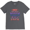 only the best dads get promoted to papa V-Neck Tee