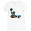the planet of the kong Ladies Fitted T-Shirt