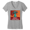 i want to believe santa parody Women's V-Neck T-Shirt