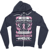 Never Underestimate The Strength Of A Breast Cancer Warrior Zipper Hoodie