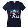 I Don't Kneel Women's V-Neck T-Shirt