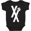 mgk t xx shirt flower black rose .. Baby Bodysuit