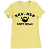 real men Ladies Fitted T-Shirt