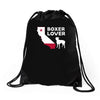 californian boxer lover Drawstring Bags