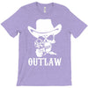 outlaw cow boy motor bike T-Shirt