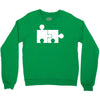 rude jigsaw ideal birthday present or gift Crewneck Sweatshirt