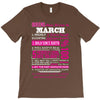 quens are born in march T-Shirt